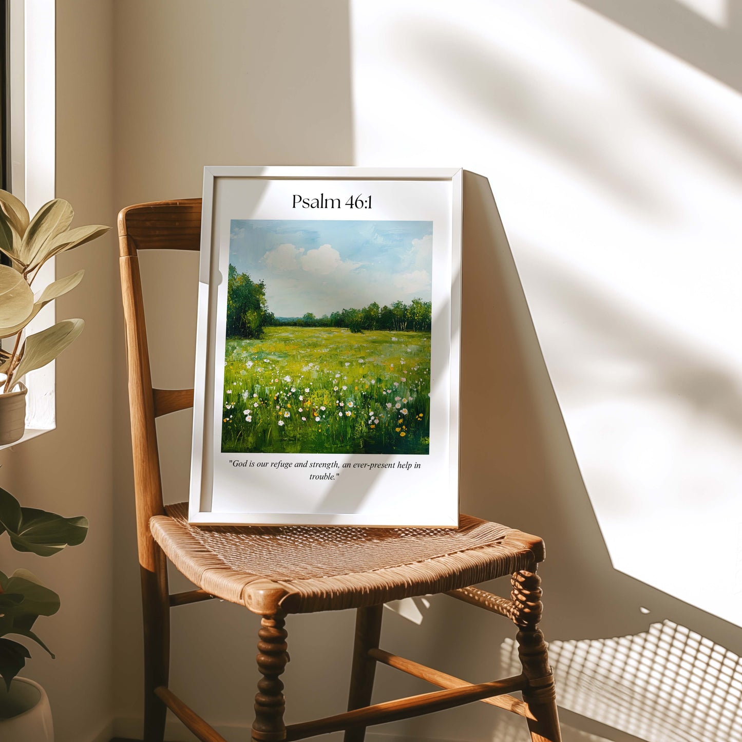 Psalm 46:1 Bible Verse Art
