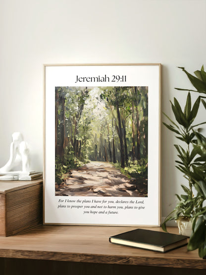 Jeremiah 29:11 Bible Verse Art
