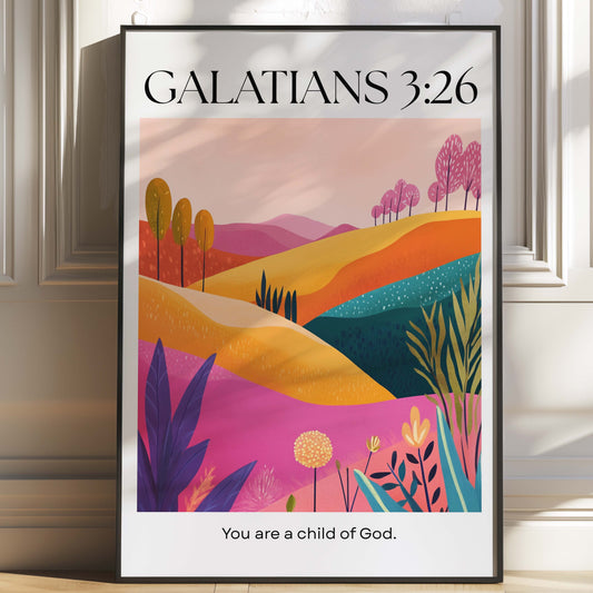 Galatians 3:26 Bible Verse Art
