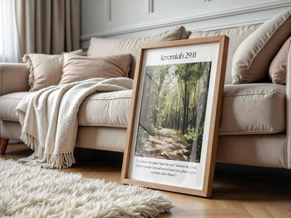 Jeremiah 29:11 Framed Bible Verse Art