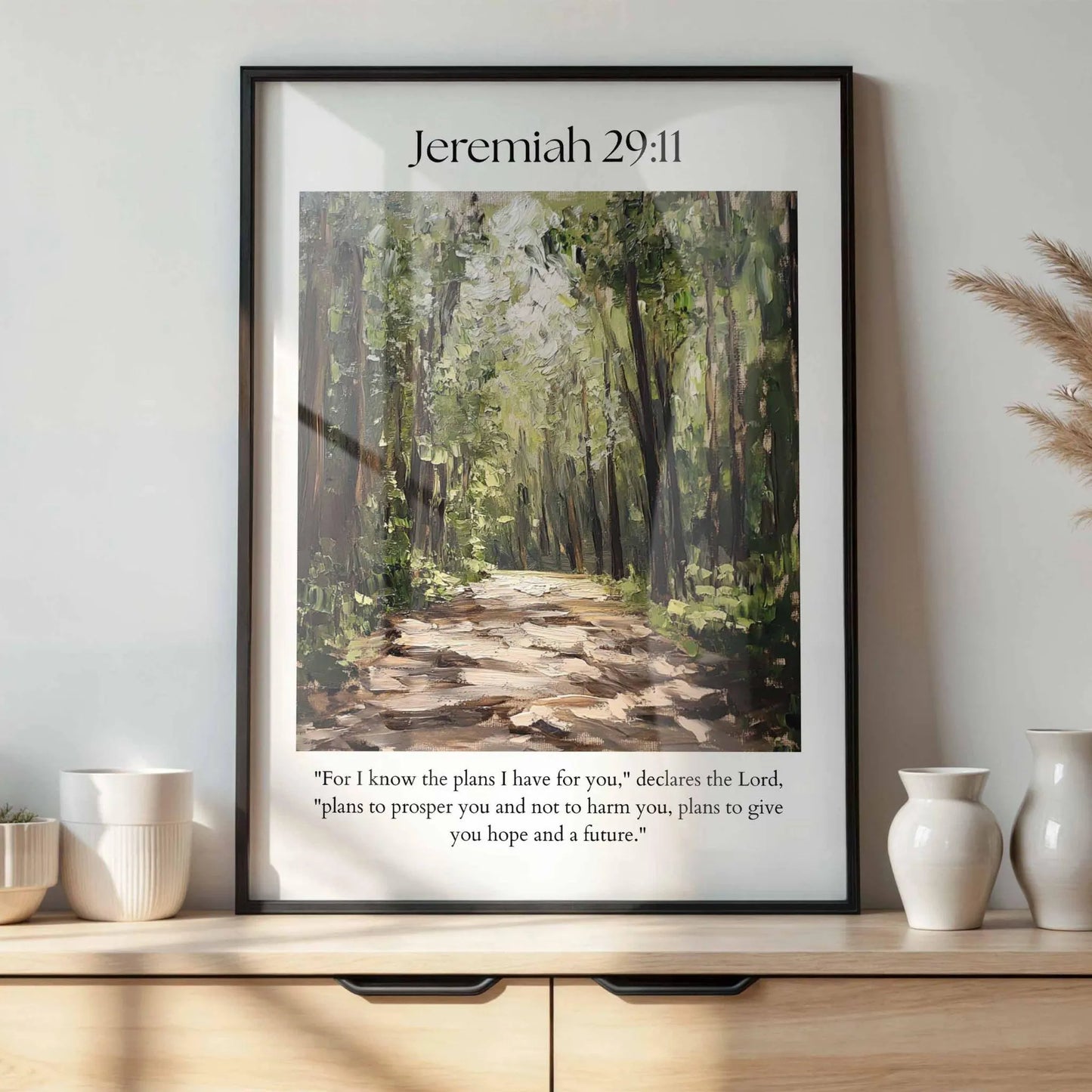 Jeremiah 29:11 Framed Bible Verse Art