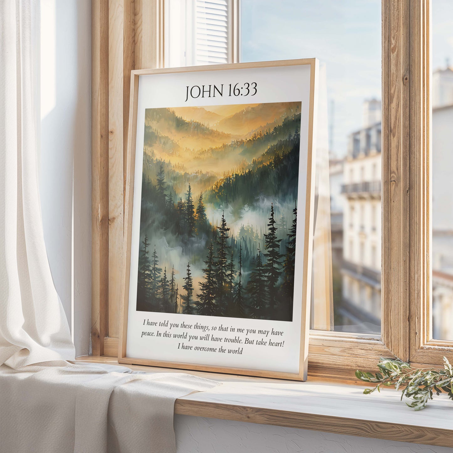 John 16:33 Bible Verse Art