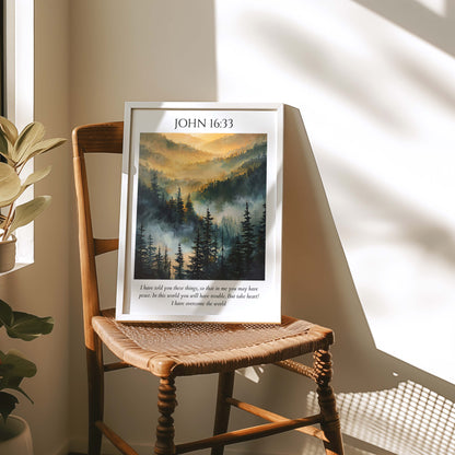 John 16:33 Bible Verse Art