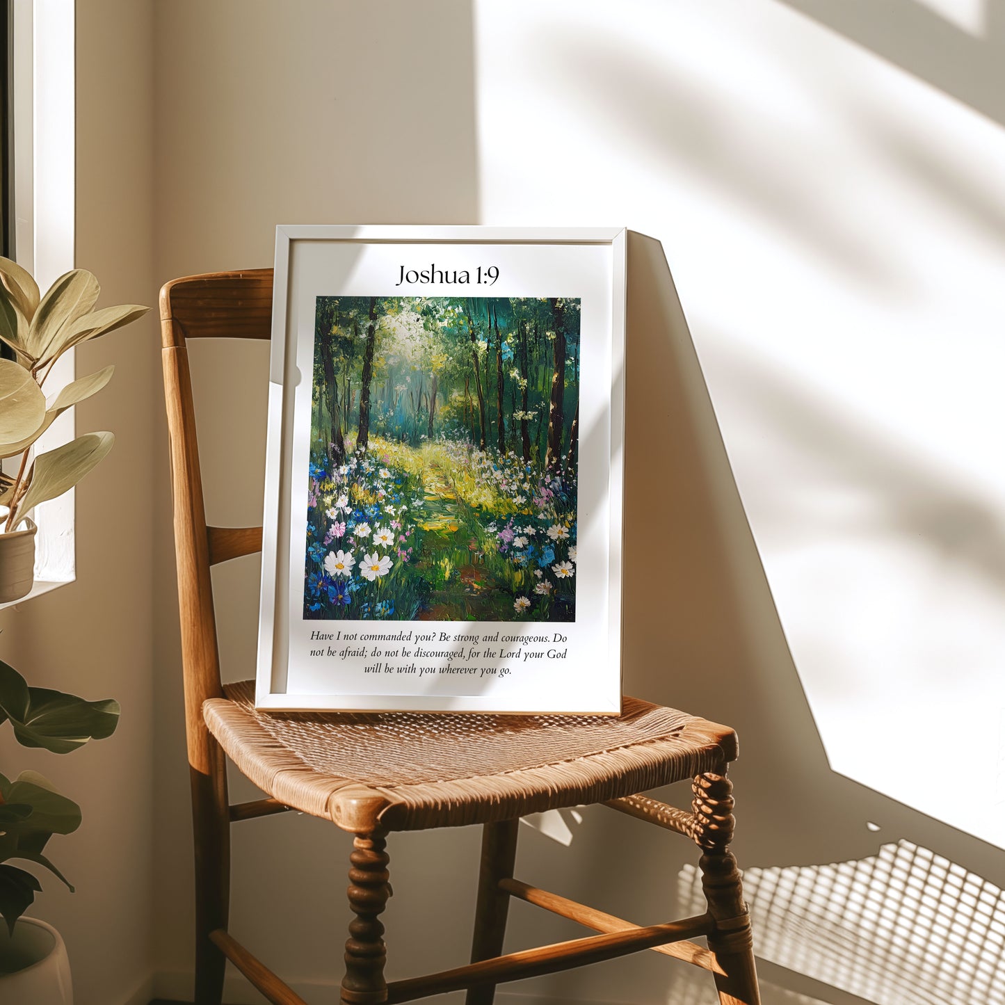 Joshua 1:9 Bible Verse Art